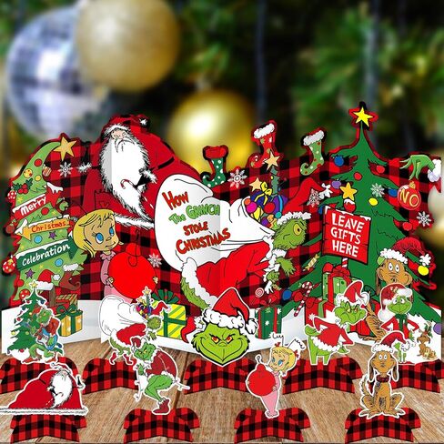 قطعة مركزية لتزيين طاولة عيد الميلاد، مجموعة تزيين طاولة عيد الميلاد - متينة، مثالية للحفلات والمناسبات ذات الطابع الخاص، عيد الميلاد in Kuwait