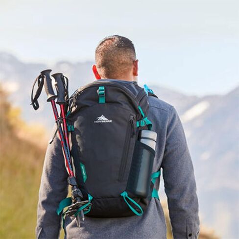 High Sierra Pathway 2.0 Backpack with Hydration Storage Sleeve, for Hiking, Biking, Camping, Traveling, Black, 75L in Kuwait