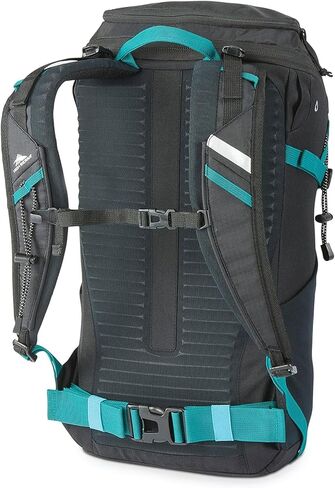 High Sierra Pathway 2.0 Backpack with Hydration Storage Sleeve, for Hiking, Biking, Camping, Traveling, Black, 75L in Kuwait