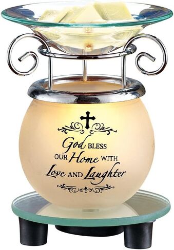 مجموعات إلخ مضاءة God Bless Our Home Plug-in الشمع تذوب أكثر دفئا، ديكور الطاولة لأي غرفة في المنزل in Kuwait