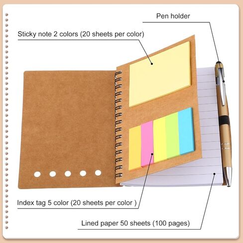 20 Sets Difference Maker Gifts Bulk Employee Appreciation Gifts Spiral Notebook Journal with Sticky Notepad Index Tabs Thank You Gifts with Stylus Ballpoint Pen Bulk for Coworker Teacher in Saudi Arabia