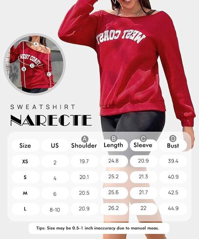 QUCH Womens Oversized Sweatshirt Off Shoulder Sweatshirt Casual Long Sleeve Pullover Sweatshirt Fall Sweaters Shirts Top in Saudi Arabia