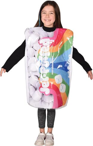Rasta Imposta Kraft Jet-Puff Marshmallows Costume Kids Candy Dress Up Cosplay Halloween Costumes, Child Size 7-10 in Saudi Arabia