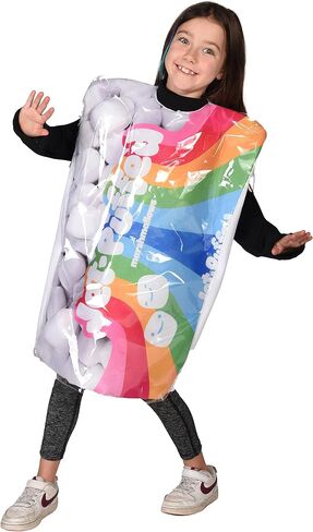 Rasta Imposta Kraft Jet-Puff Marshmallows Costume Kids Candy Dress Up Cosplay Halloween Costumes, Child Size 7-10 in Saudi Arabia