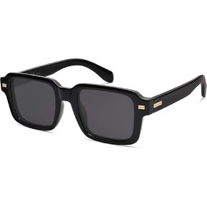 SOJOS Retro Square Polarized Sunglasses for Women Men, 70s 80s Classic Vintage Rectangle Shades SJ2345
