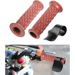 Dirt Bike Grips,Motorcycle Grips,Car Accessories ATV Grips,Motorcycle Handlebar Grips, 7/8 Handlebar Grips with Cruise Assist,Non Slip Bike Handlebar Grips for Motorcycle (Black)
