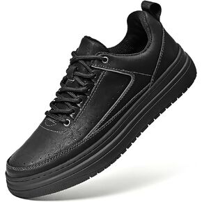 Mens Dress Sneakers Leather Fashion Sneaker Non Slip Comfortable Dress Shoes for Men Casual Oxford Sneaker Shoes