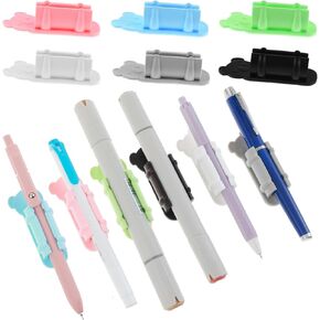 6 Pcs Cute Pen Holder Silicone, Koala Adhesive Pencil Holder for Desk, Universal Marker Holder Pen Pencil Clip Teacher Supplies for Clipboard Office Desk Accessories Teacher Supplies Bulletin