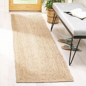 SAFAVIEH Cape Cod Collection 2'3" x 14' Natural CAP252A Handmade Flatweave Jute Entryway Foyer Living Room Kitchen Runner Rug