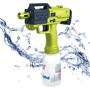 Electric Water Gun, Automatic Water Gun, 10m Range Battery Powered High Power Electric Squirt Gun, Full Auto Water Pistol with High Pressure, 300ml Large Capacity Water Bottle Electric Water Gun
