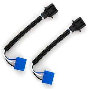 Headlight Conversion Cable Kit - 2PCS H13 Male to H4 Female Adapter Connector, Compatible with Most Vehicle Models