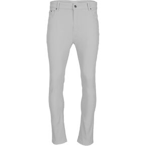 BAKANO Men's Skinny Slim Fit Stretch Mid Rise Pants Flex Waist 5 Pockets Extremely Comfortable Flat-Front Casual Attire