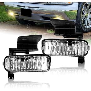 Fog Lights fit for 1999-2002 Chevy Silverado 1500 2500/2001 2002 Silverado 1500HD 2500HD 3500/2000-2006 Tahoe Suburban 1500 2500, A Pair Front Bumper Driving Fog Lamps with Clear Lens in Kuwait