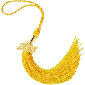 2024 Graduation Tassel, Elegant Graduation Tassel 2024 for Graduation Cap Decorations, 2025 Tassel Graduation with Gold Date Drop, Gold