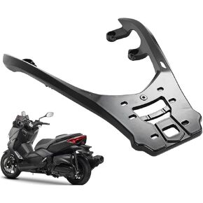 Motorcycle Rear Rack for Xmax300 2017 to 2024, Motorcycle Black Aluminum Luggage Top Mount Rear Rack Carrier Support for Xmax300 2017 to 2024
