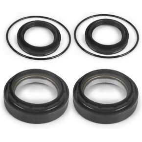 Front Axle Vaccum Knuckle & Tube Seal Kit for 1998-2004 Ford F250 F350 F450 F550 Super Duty Excursion Replace 50491 50381 41784-2 Dana 50 60 Front Axle Knuckle Tube, Front Oil Seal Set