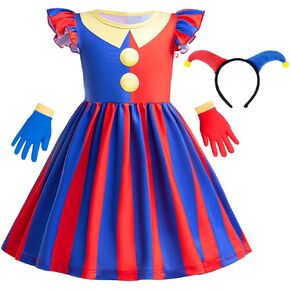 Circus Costume for Little Girls Kid Fancy Carnival Halloween Cosplay Dress