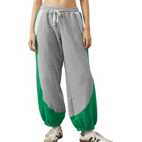 COZYPOIN النساء Sweatpants Cinch أسفل الدافئة عداء ببطء الرباط مطاطا الصوف الشتاء سراويل تقليدية in Kuwait