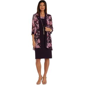 R&M Richards Women's Formal Swing Jacket Dress