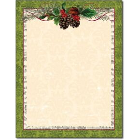 Pinecone Garland Holiday Paper - 80 Sheets