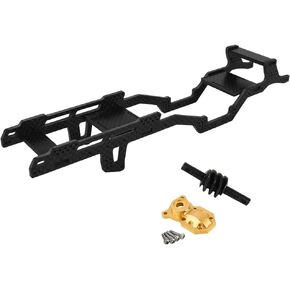 SCX24 6X6 LCG هيكل من ألياف الكربون إطار العارضة غطاء المحور المركزي والعتاد لجزء ترقية السيارة الزاحفة المحورية 1/24 RC. in Kuwait