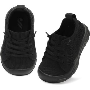 JIASUQI Toddler Shoes for Boys Girls Slip on Sneakers Wide Toe Walking Shoes Toddler Sock Shoes