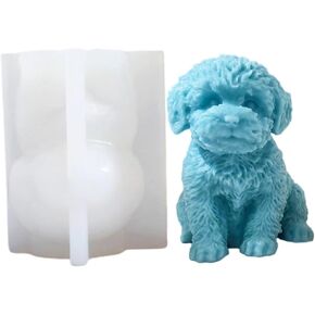 Large Labrador Mold Silicone Candle Mold for Soap Wax Epoxy Resin DIY Handcraft Dog Puppy Animal Weeding Party Dinner Home Gypsum Decoration