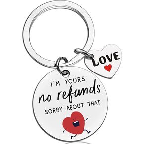 Christmas For Women Sweetest Day Gifts for Boyfriend Men Girlfriend Boyfriend Couples Gift Ideas For Girlfriend Wife Romantic Keychian Presents I Am Yours No Refunds