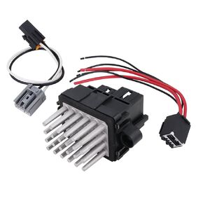 Qagea 4P1594 Blower Motor Resistor Kit, HVAC Blower Control Module Fit for Chevy Avalanche Silverado Suburban Tahoe GMC Sierra Yukon Replaces 973-420 13503201 68029736AA