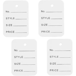 Price Tags, Clothing Tags Coupon Tags White Marking Tags 500 Pack White Store Tags