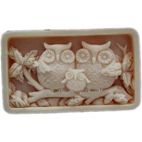 Grainrain Silicon Soap Mold Bird Handcraft DIY Owl Candle Resin Mould for Handmade Soap (11196)