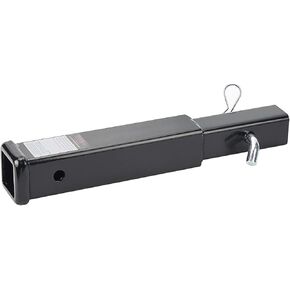 Trailer Hitch Extender Tube 12 inch Extension Fit 2 inch Receiver, 3500lbs, with Pin & Clip