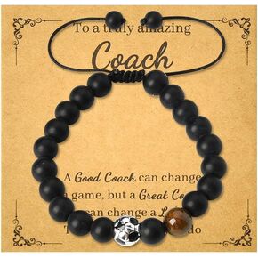 yaozeio سوار مدرب كرة القدم هدية للرجال شكرًا لك أساور هدايا لمدربي كرة القدم كرة القدم المعلم عيد الميلاد هدية عيد ميلاد للمدرب سوار مطرز in Kuwait