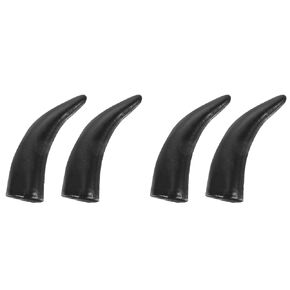 KESYOO 2 Pairs Simulation Ox Horns Wall Art Gothic Headpiece, Ram Hair Clips, Cow Headband Ears, Devil Plastic Miss Goat Accessories