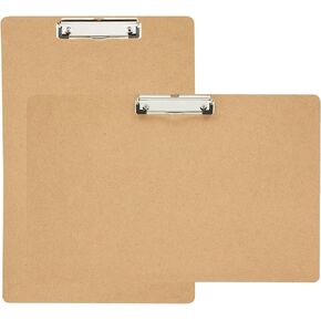 2 Pack Extra Large Clipboard, 11x17 inch Legal Size Wooden Clipboard, Vertical Clipboard & Horizontal Clipboards with Low Profile Clip, Wooden Lap Board for Drawing, Sketching, Art Supplies