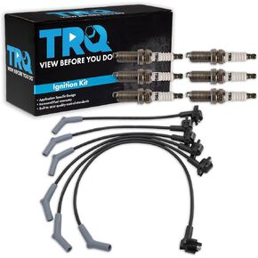 TRQ Ignition Wires Spark Plugs Kit Compatible with 1997-2000 Ford Explorer Ranger Mazda B4000
