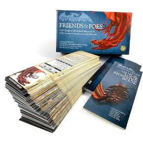 Friends & Foes Collection 1-250 Illustrated Original 5e Monsters and NPCs Initiative Tracker Cards for 5th Edition DMS