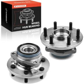 A-Premium 2 x Front Wheel Bearing and Hub Assembly with 6-Lug Compatible with GMC & Chevrolet - 1988-1994 - Yukon Blazer K1500 K1500 Suburban K2500 K2500 Suburban