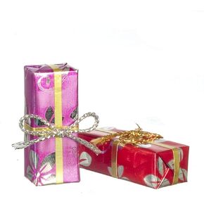 Town Square Miniatures Dollhouse Floral Wrapped Gifts Christmas Birthday Presents Shop Accessory Med