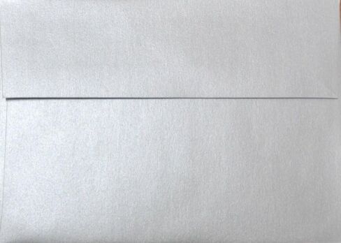 أظرف A7 - فضي - 5 1/4 × 7 1/4 (لبطاقات 5x7) (عبوة من 50) in Kuwait