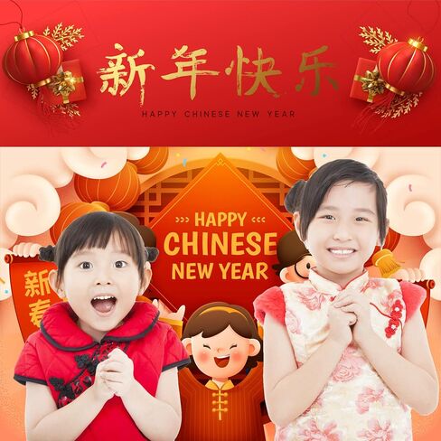 50 Pack - Trendy Chinese New Year Traditional Red Packet/Lai See/Hong Bao/Lucky Money/Red Envelope for Wedding Graduation Lunar New Year Festival Birthday Baby Gift Pocket Money (RP-195) in Saudi Arabia