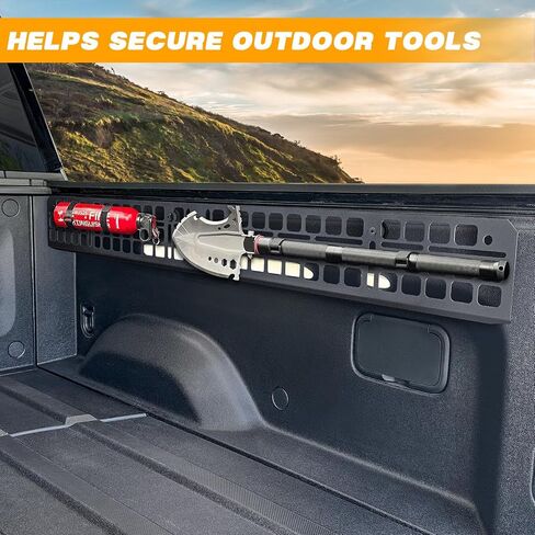 Side Bed Molle System Truck Rigid Molle Panel System Metal Molle Panel Truck Bed Molle Panel Compatible with R1T Accessories 2022 2023 2024 R1T in Saudi Arabia
