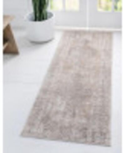 سجادة منطقة مجموعة Loom Portland الفريدة - Woodburn (2' 2" x 12' Runner، عاجي/بيج) in Saudi Arabia