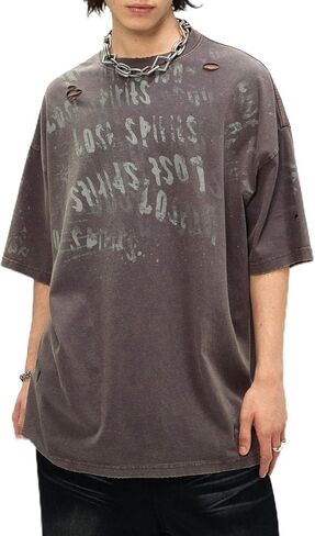 Graphic Tees Oversized Tshirts for Men Streetwear Baggy Shirts in Kuwait