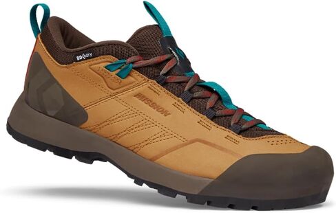 BLACK DIAMOND Men's Equipment Mission Leather Low Wp Approach Shoes-Amber-Cafe Brown-9.5 in Saudi Arabia