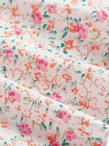 Women's 2 Piece Y2K Floral Print Spaghetti Strap Shirred Cami Crop Top and Drawstring Ruffle Hem Skirt Sets Multicolor Large in Saudi Arabia