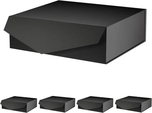 White Gift Box, 9x6.5x3.8 Inches Gift box for Present with Lid, Bridesmaid Proposal Box, Magnetic Closure Rectangle Collapsible Box for Gift Packaging (Matte White) in Kuwait