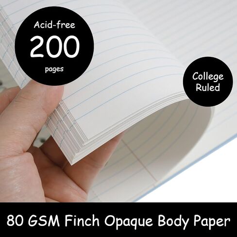 Urby Left Handed Notebooks College Ruled, Hard Plastic Cover w. Inside Pocket. Ideal Gifts For Left Handed People. 200 Pages. Perforated. US Letter Size. 11x8.5 in. Grey in Saudi Arabia