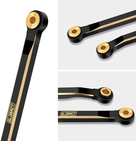 GLOBACT for 1/18 TRX4M Brass High Clearance Chassis Links Suspension Links and Aluminum Skid Plate Transmission Mount RC Crawler Car Upgrades Accessories in Saudi Arabia