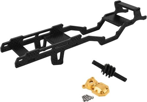 SCX24 6X6 LCG هيكل من ألياف الكربون إطار العارضة غطاء المحور المركزي والعتاد لجزء ترقية السيارة الزاحفة المحورية 1/24 RC. in Saudi Arabia